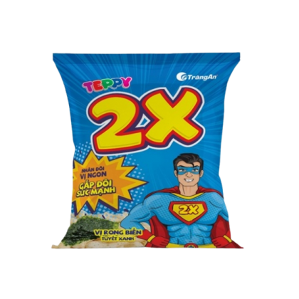 BÁNH SNACK TEPPY 2X RONG BIỂN TUYẾT XANH 35G